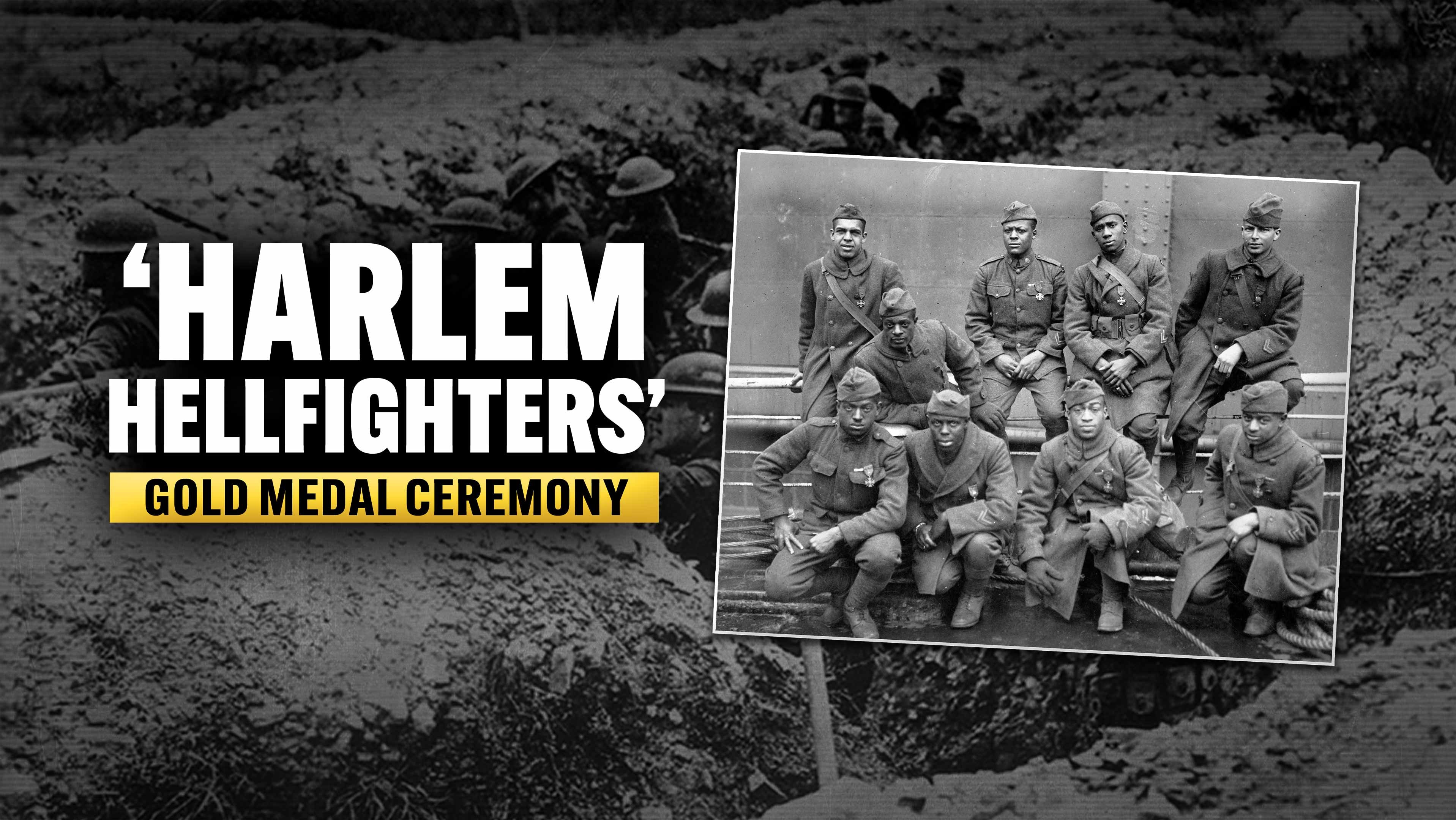 'Harlem Hellfighters' Gold Medal Ceremony