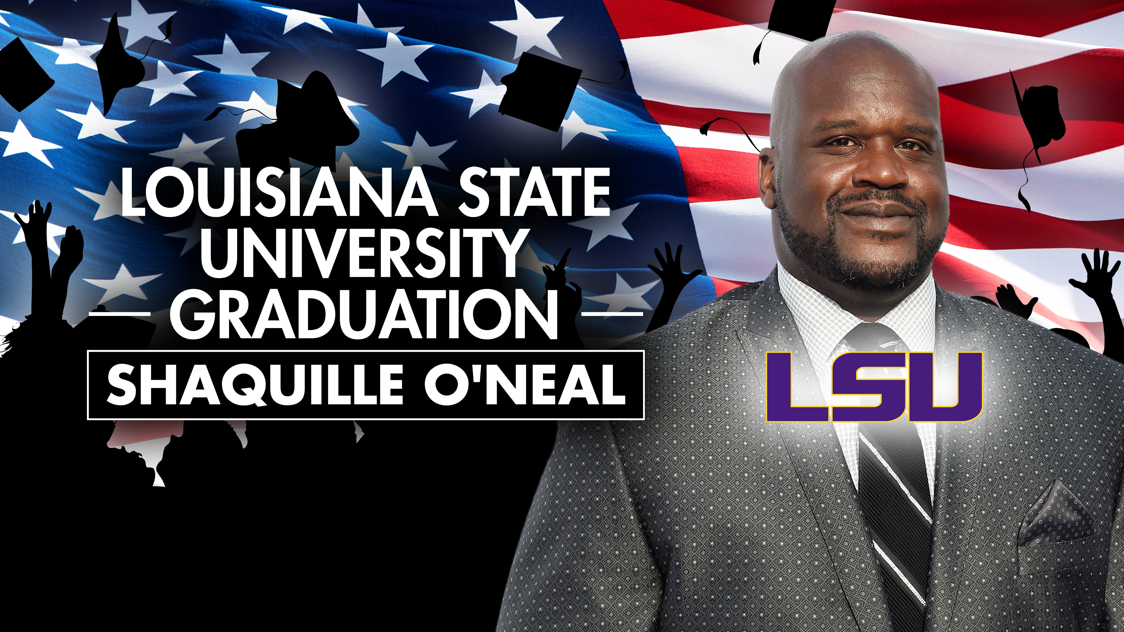 Louisiana State University Graduation: Shaquille O'Neal