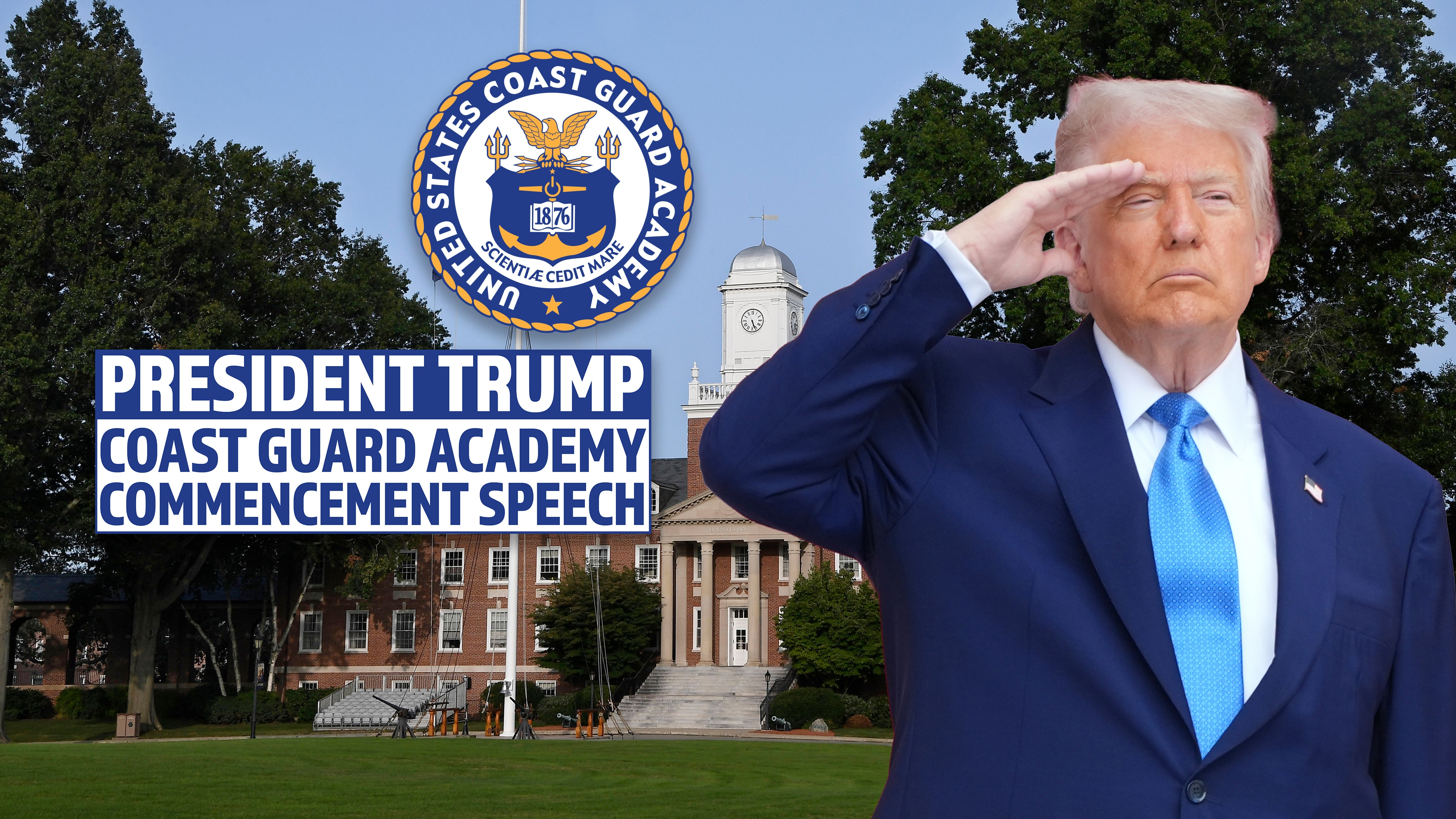 President Trump Coast Guard Academy Commencement
